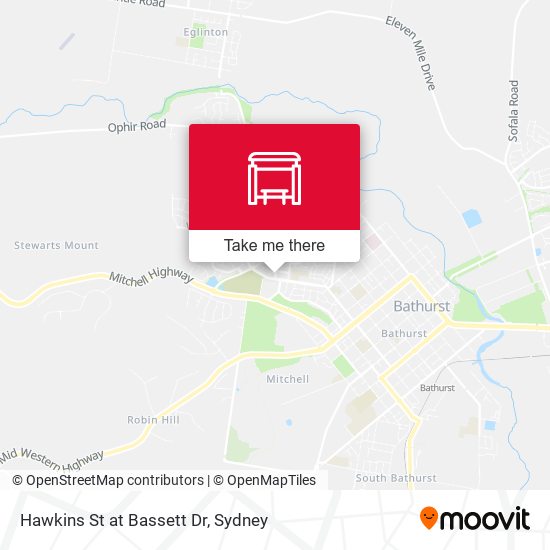 Hawkins St at Bassett Dr map