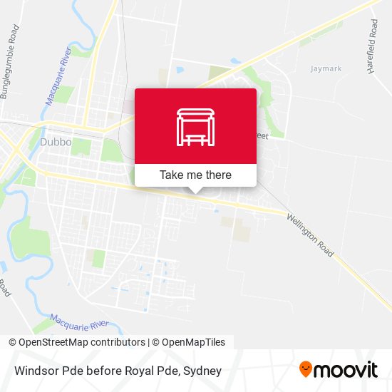 Windsor Pde before Royal Pde map
