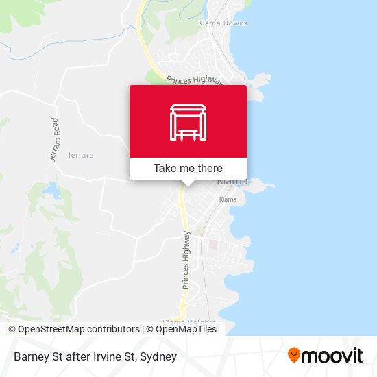 Barney St after Irvine St map