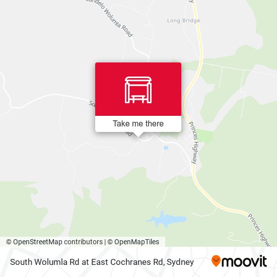 South Wolumla Rd at East Cochranes Rd map