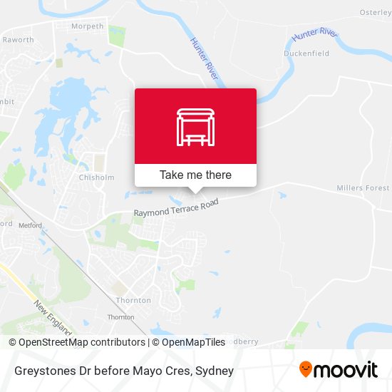 Greystones Dr before Mayo Cres map