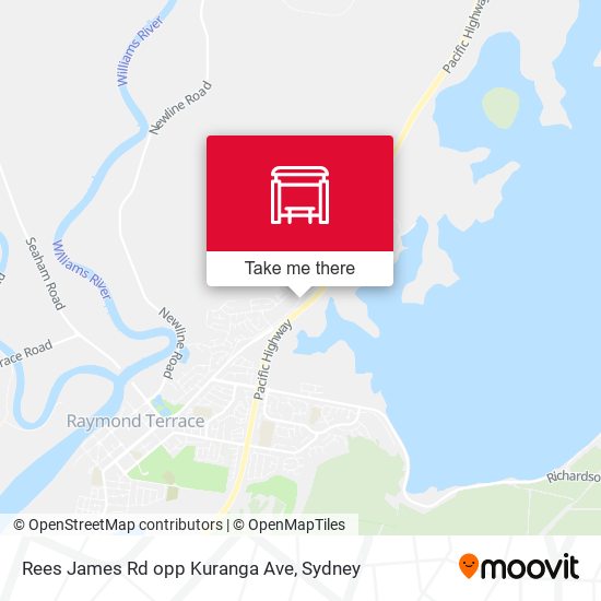 Rees James Rd opp Kuranga Ave map