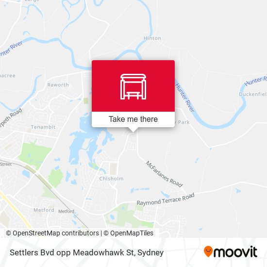 Settlers Bvd opp Meadowhawk St map