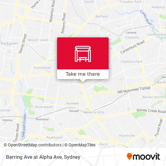 Berring Ave at Alpha Ave map