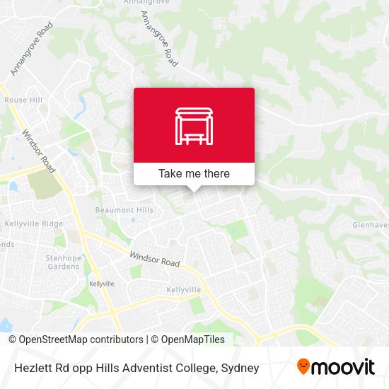 Hezlett Rd opp Hills Adventist College map