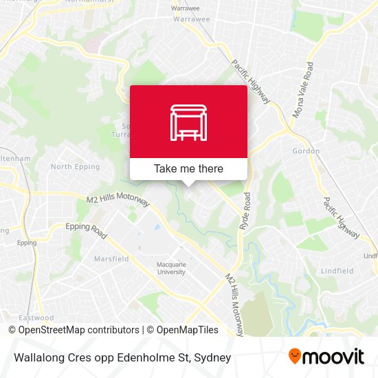 Wallalong Cres opp Edenholme St map