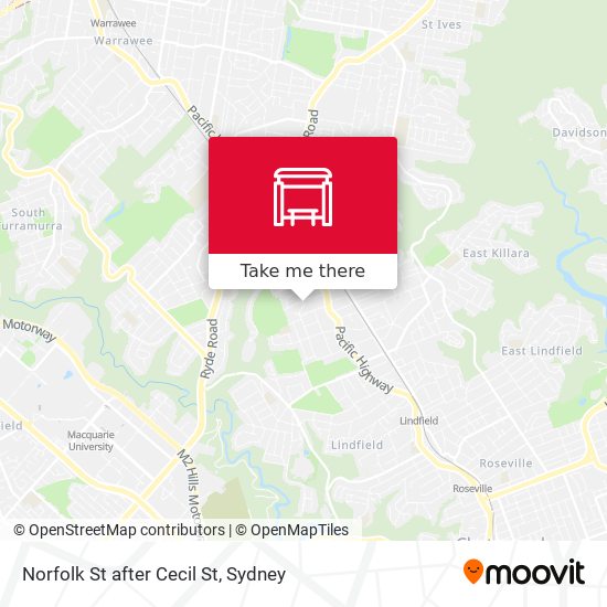 Norfolk St after Cecil St map