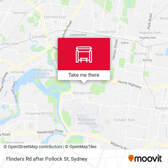 Flinders Rd after Pollock St map