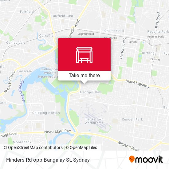 Flinders Rd opp Bangalay St map