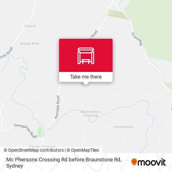 Mc Phersons Crossing Rd before Braunstone Rd map
