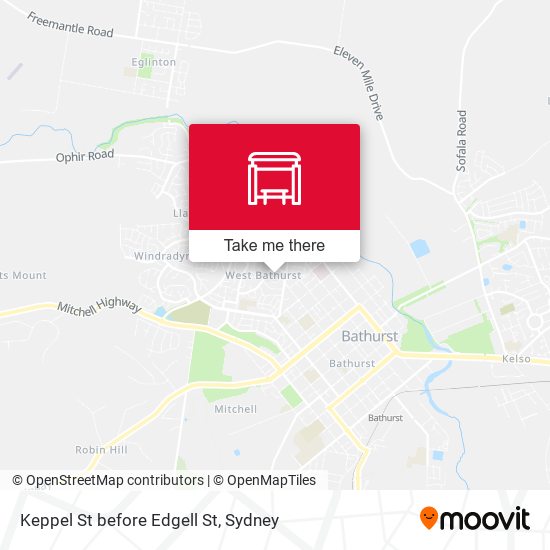 Keppel St before Edgell St map