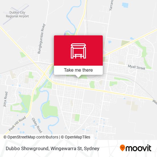 Dubbo Showground, Wingewarra St map
