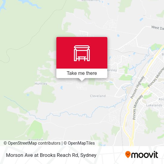 Morson Ave at Brooks Reach Rd map