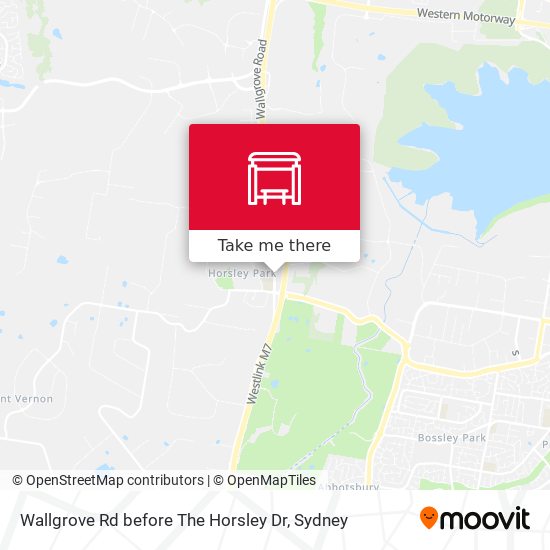 Wallgrove Rd before The Horsley Dr map