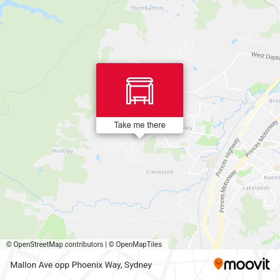 Mallon Ave opp Phoenix Way map