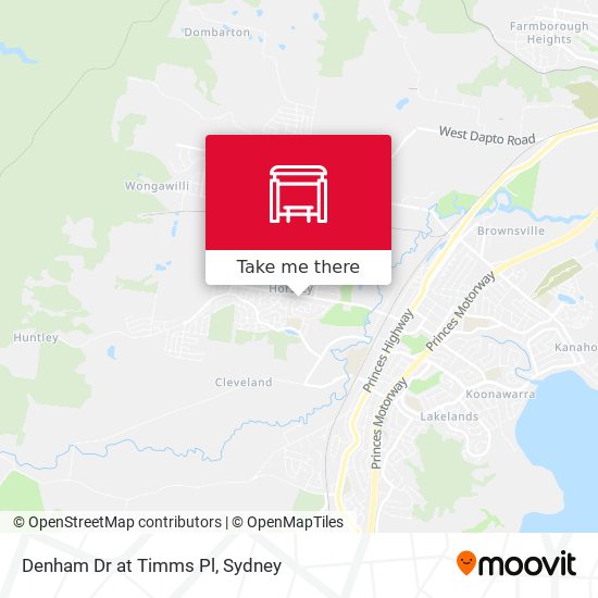 Denham Dr at Timms Pl map
