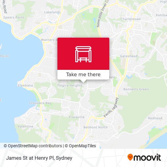 James St at Henry Pl map
