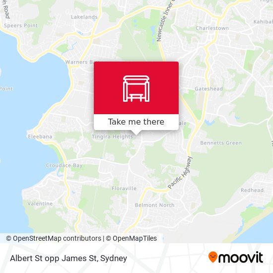 Albert St opp James St map