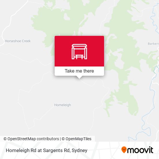 Homeleigh Rd at Sargents Rd map