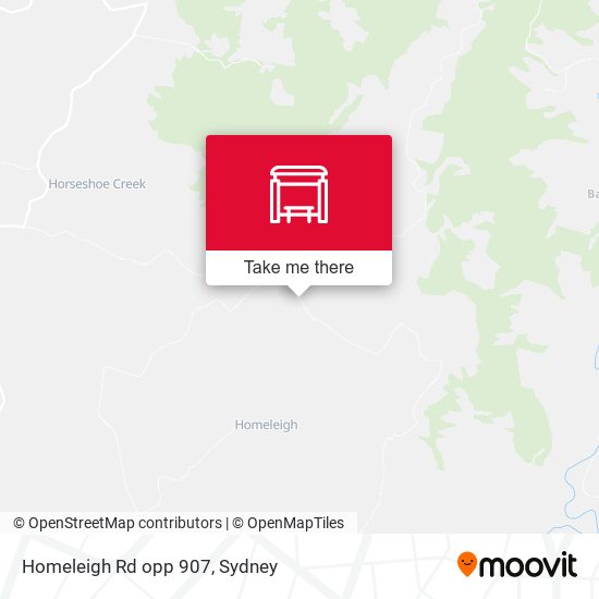 Homeleigh Rd opp 907 map