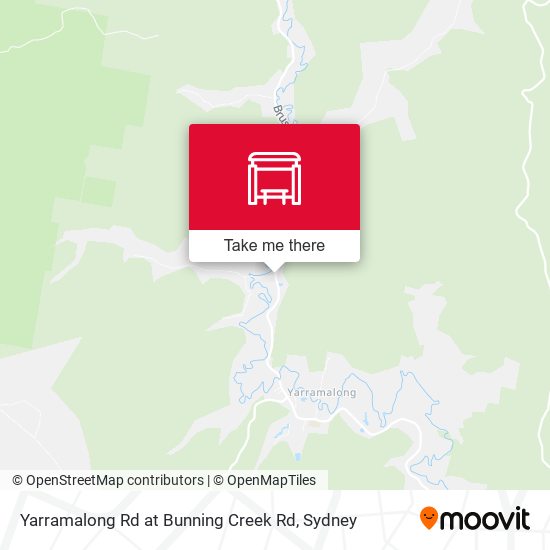 Yarramalong Rd at Bunning Creek Rd map