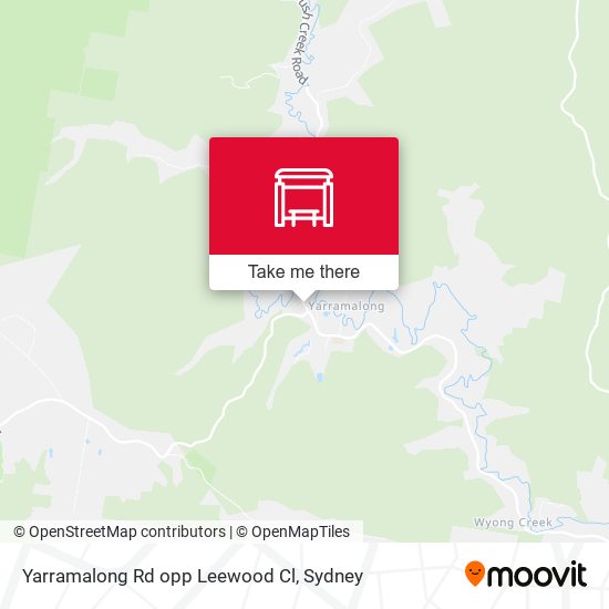 Yarramalong Rd opp Leewood Cl map