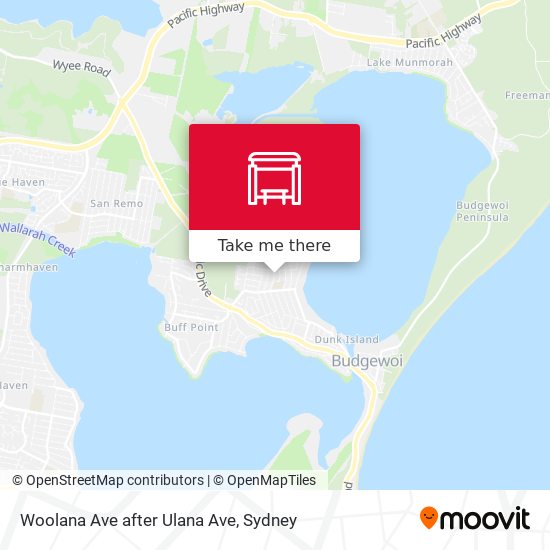 Woolana Ave after Ulana Ave map