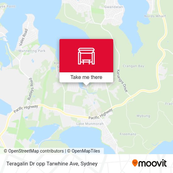 Teragalin Dr opp Tarwhine Ave map