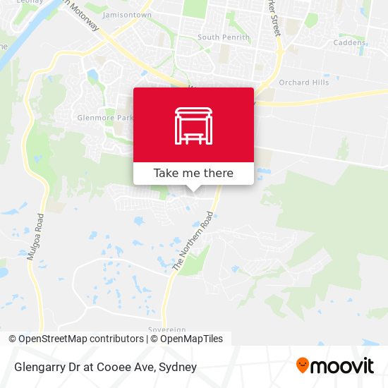 Glengarry Dr at Cooee Ave map