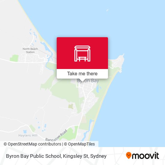 Byron Bay Public School, Kingsley St map