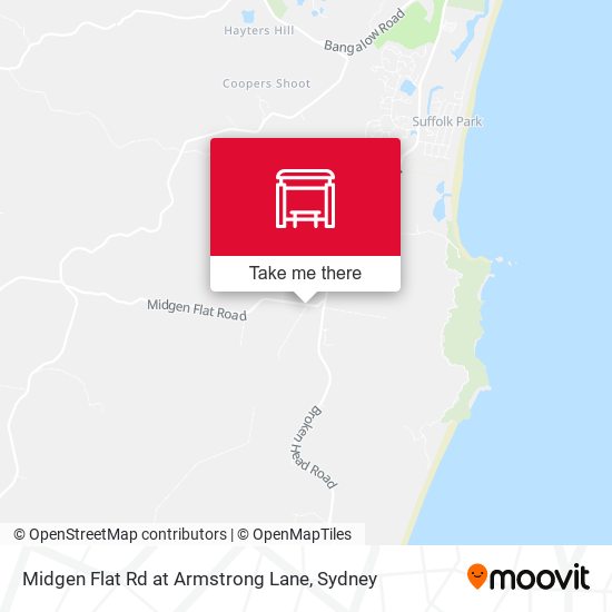 Midgen Flat Rd at Armstrong Lane map