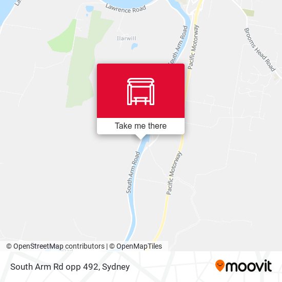 South Arm Rd opp 492 map
