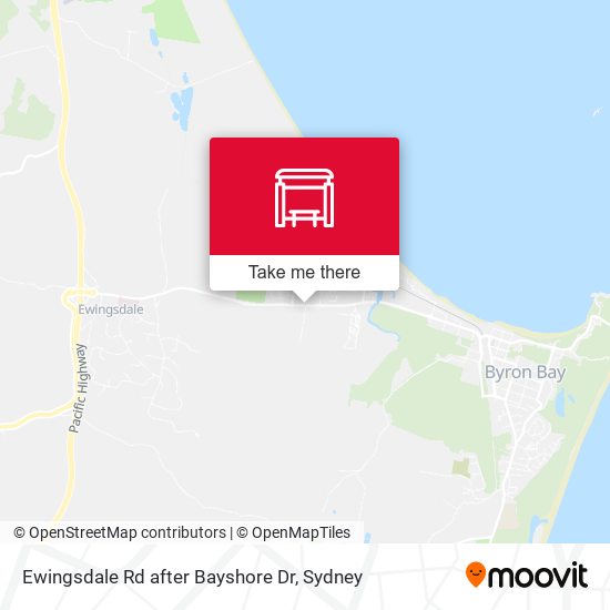 Ewingsdale Rd after Bayshore Dr map