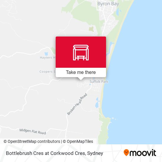Bottlebrush Cres at Corkwood Cres map