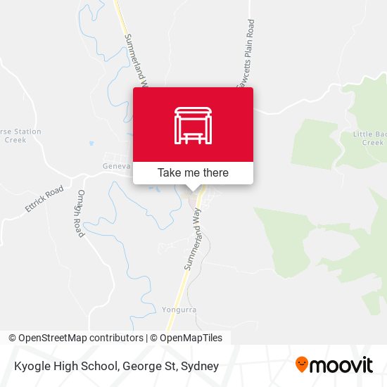 George St opp Kyogle High School map