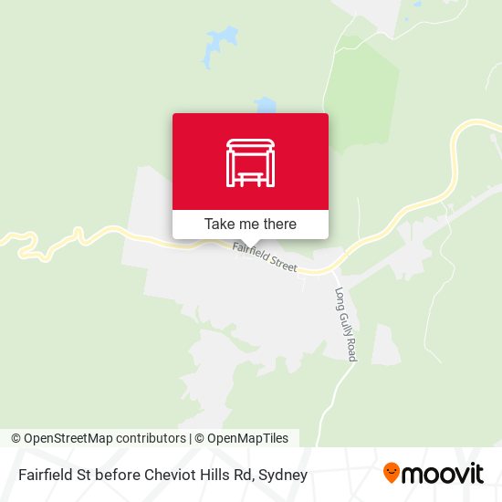 Fairfield St before Cheviot Hills Rd map