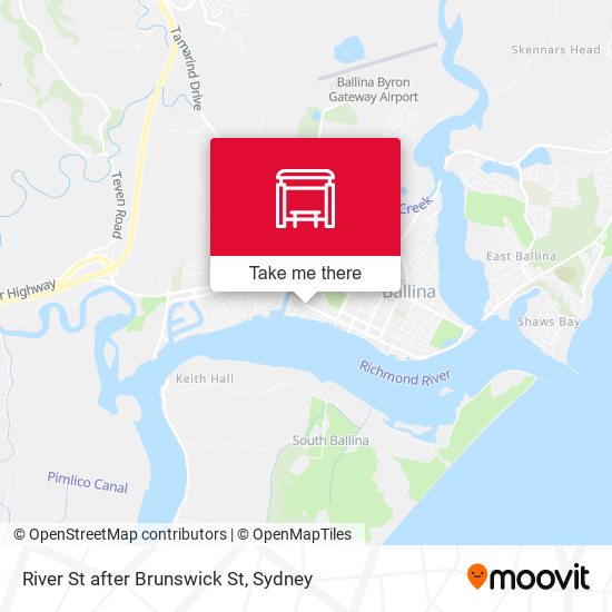 River St after Brunswick St map