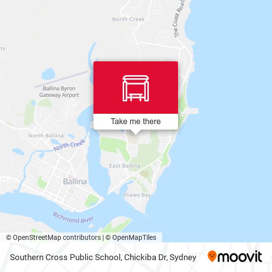 Southern Cross Public School, Chickiba Dr map