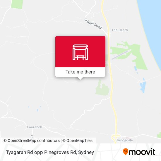 Tyagarah Rd opp Pinegroves Rd map