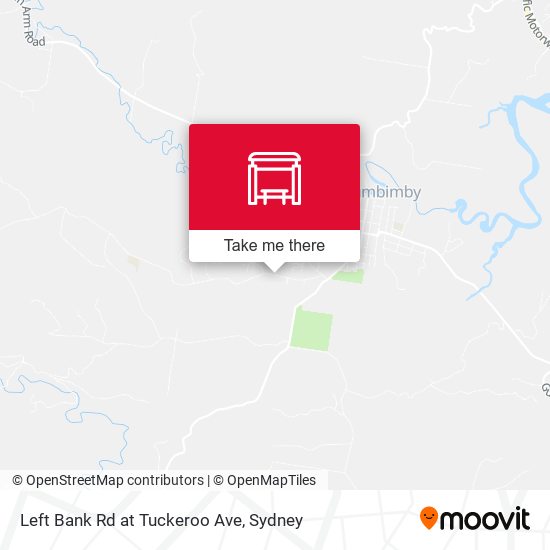 Left Bank Rd at Tuckeroo Ave map