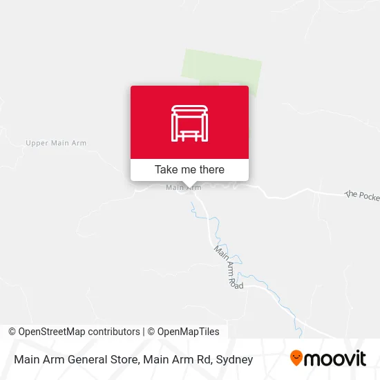 Mapa Main Arm General Store, Main Arm Rd