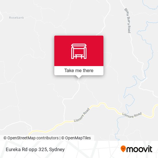 Eureka Rd opp 325 map