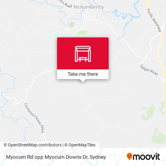 Myocum Rd opp Myocum Downs Dr map