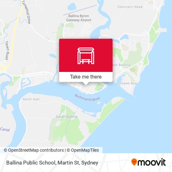 Ballina Public School, Martin St map