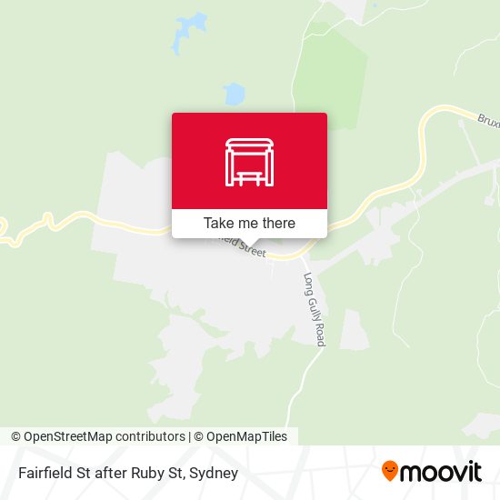 Fairfield St after Ruby St map