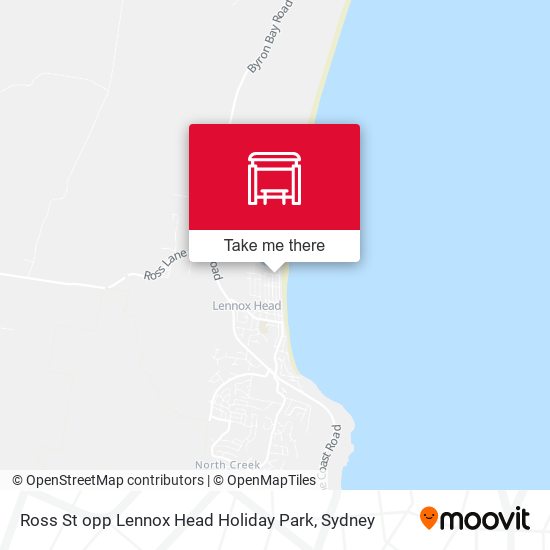 Ross St opp Lennox Head Holiday Park map