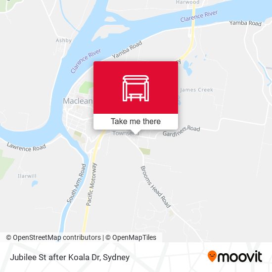 Jubilee St after Koala Dr map
