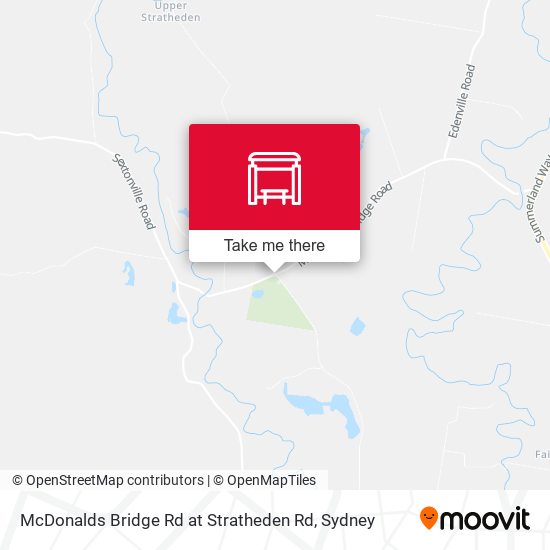 McDonalds Bridge Rd at Stratheden Rd map