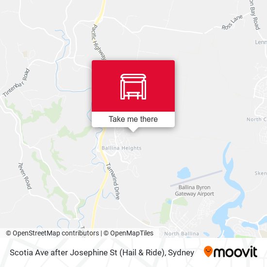 Scotia Ave after Josephine St (Hail & Ride) map