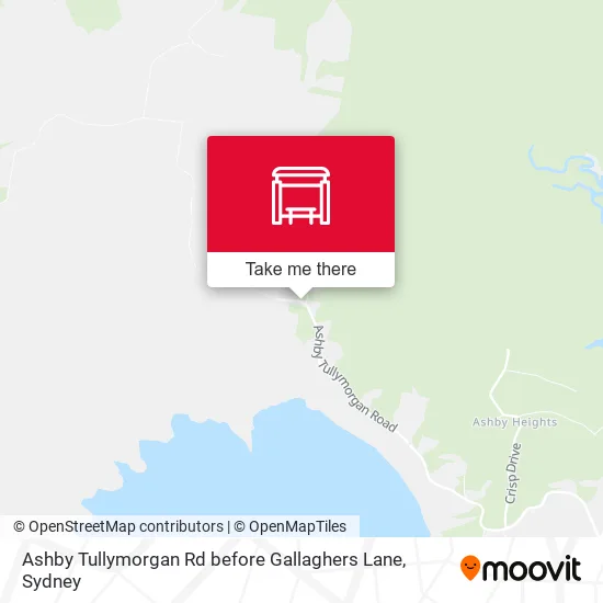 Ashby Tullymorgan Rd before Gallaghers Lane map